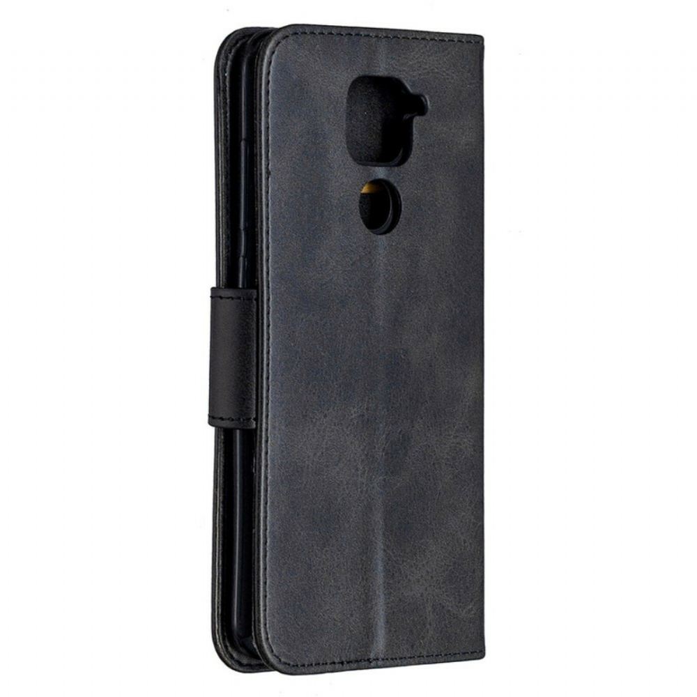 Flipové Pouzdro Na Xiaomi Redmi Note 9 Kožené Pouzdro Hladká Šikmá Klapka