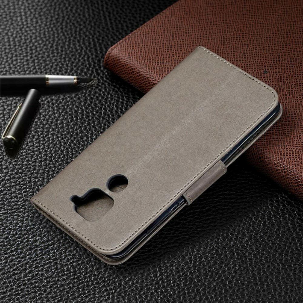 Flipové Pouzdro Na Xiaomi Redmi Note 9 Kožené Pouzdro Motýlci A Šikmá Klapka