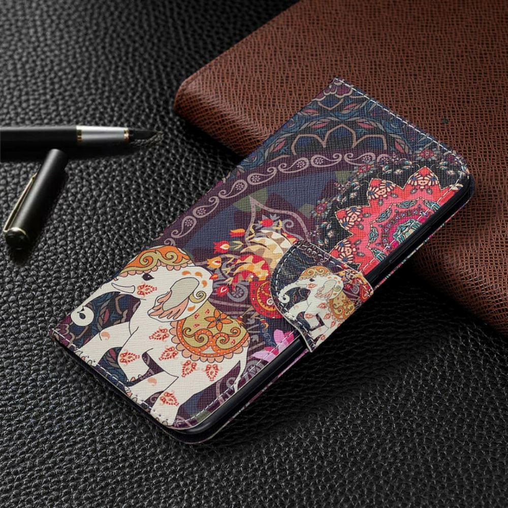 Flipové Pouzdro Na Xiaomi Redmi Note 9 Sloni Indičtí