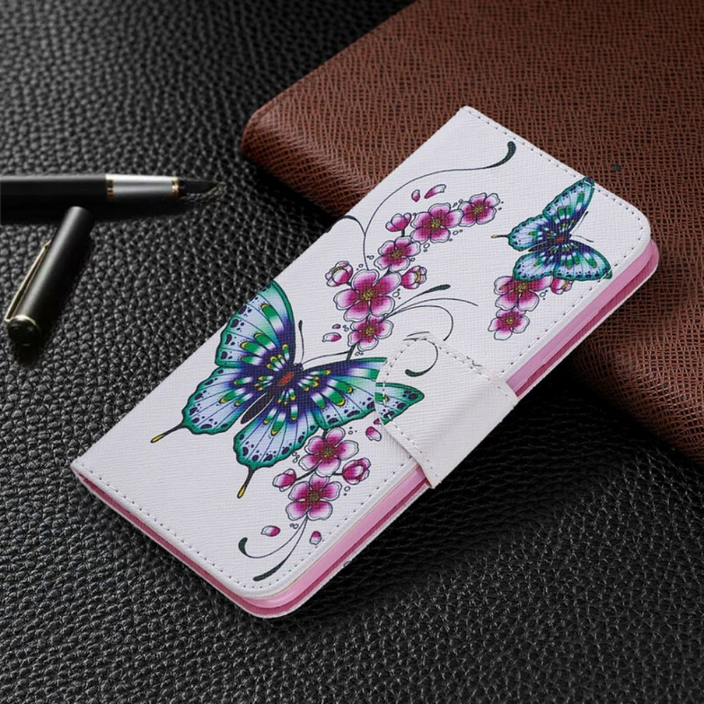 Flipové Pouzdro Na Xiaomi Redmi Note 9 Úžasní Motýli
