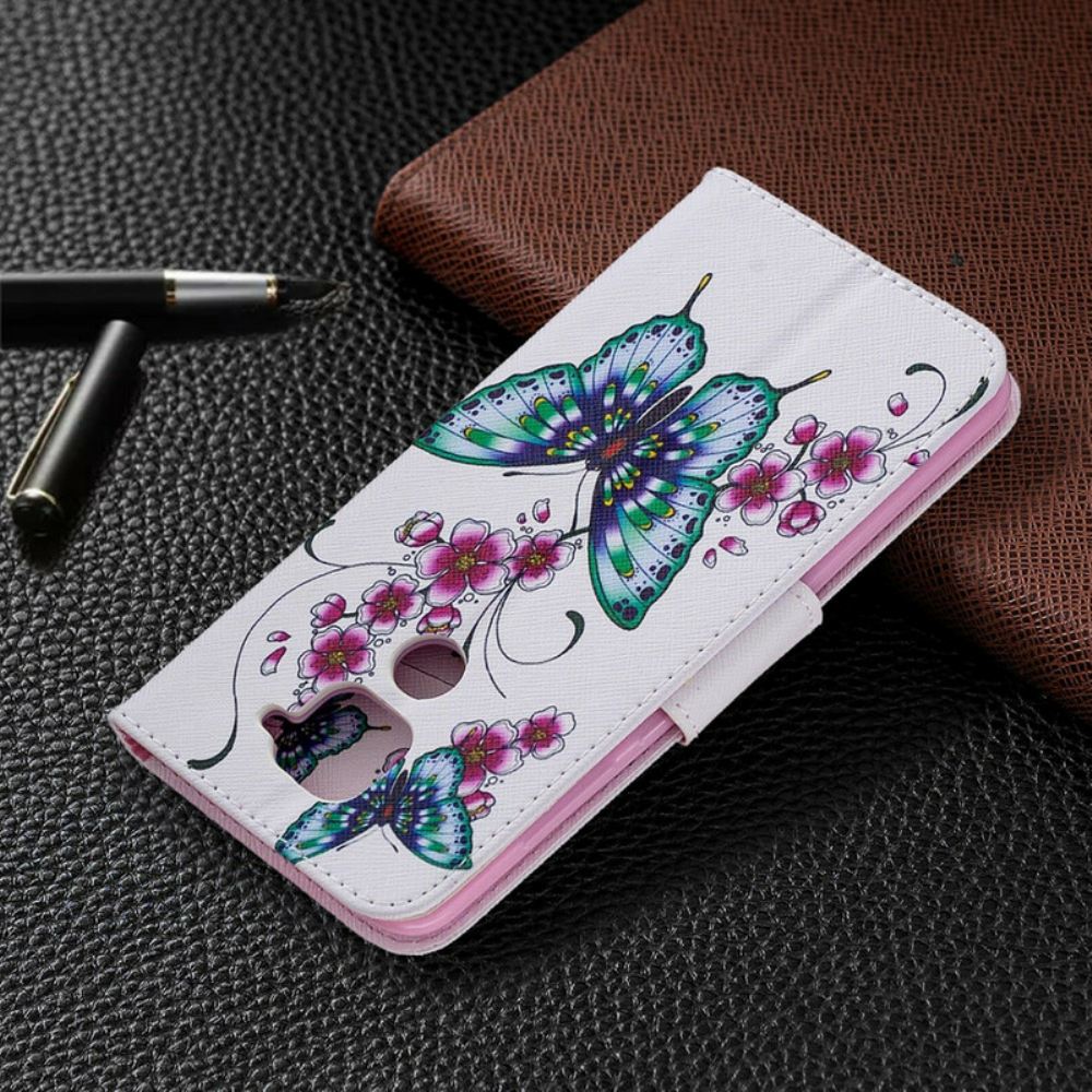 Flipové Pouzdro Na Xiaomi Redmi Note 9 Úžasní Motýli