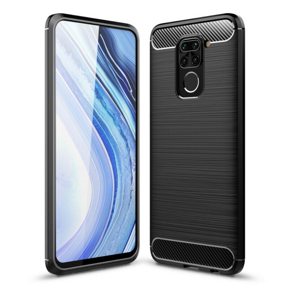 Kryty Na Mobil Na Xiaomi Redmi Note 9 Kartáčované Uhlíkové Vlákno