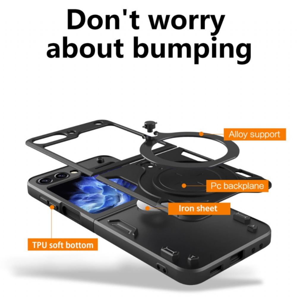 Kryt Na Samsung Galaxy Z Flip 5 Integrovaný Podpůrný Kroužek