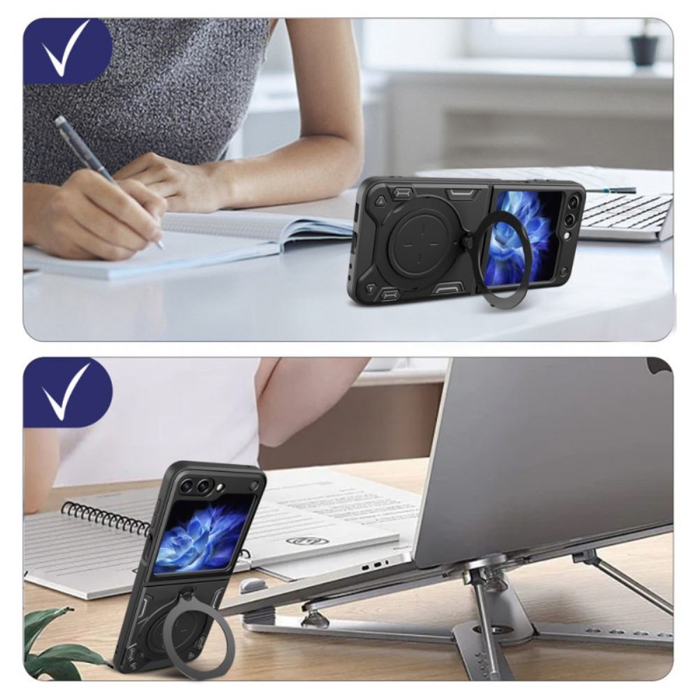 Kryt Na Samsung Galaxy Z Flip 5 Integrovaný Podpůrný Kroužek