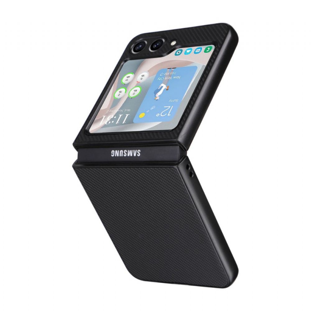 Kryt Na Samsung Galaxy Z Flip 5 Klasické Uhlíkové Vlákno