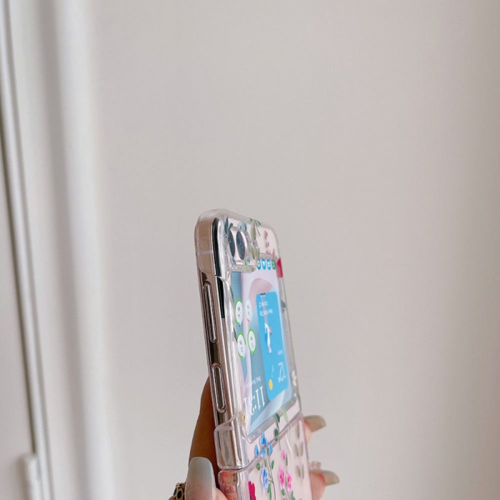 Kryt Na Samsung Galaxy Z Flip 5 Průhledné Malé Květy