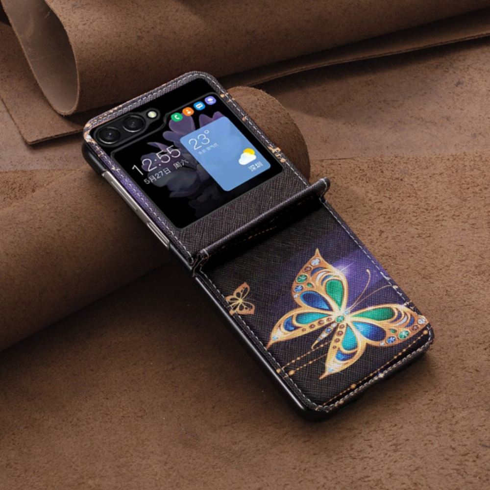 Kryt Na Samsung Galaxy Z Flip 5 Zlatí Motýli