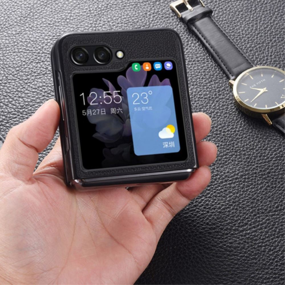 Kryt Samsung Galaxy Z Flip 5 Efekt Jemné Kůže
