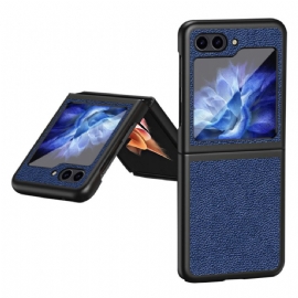 Kryt Samsung Galaxy Z Flip 5 Klasická Umělá Kůže Litchi