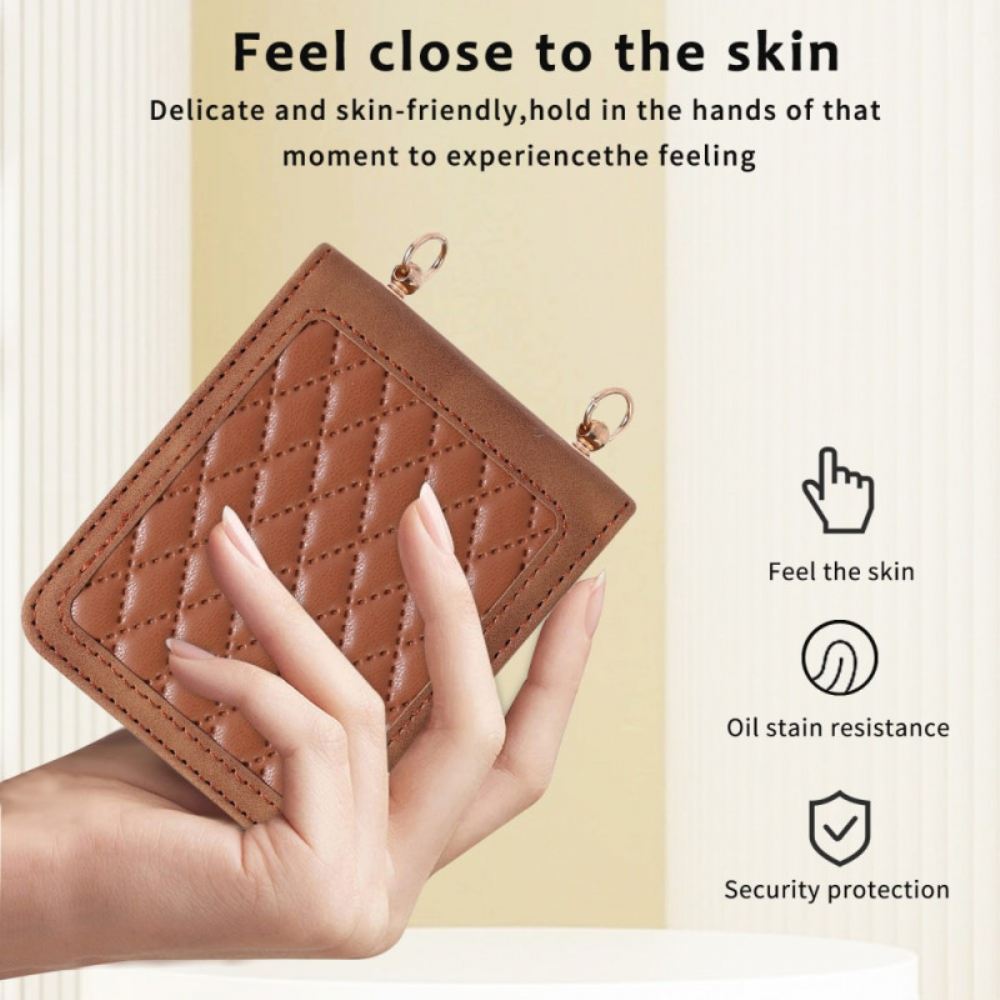 Kryt Samsung Galaxy Z Flip 5 Kryty Na Mobil Polstrovaný S Ramenním Popruhem