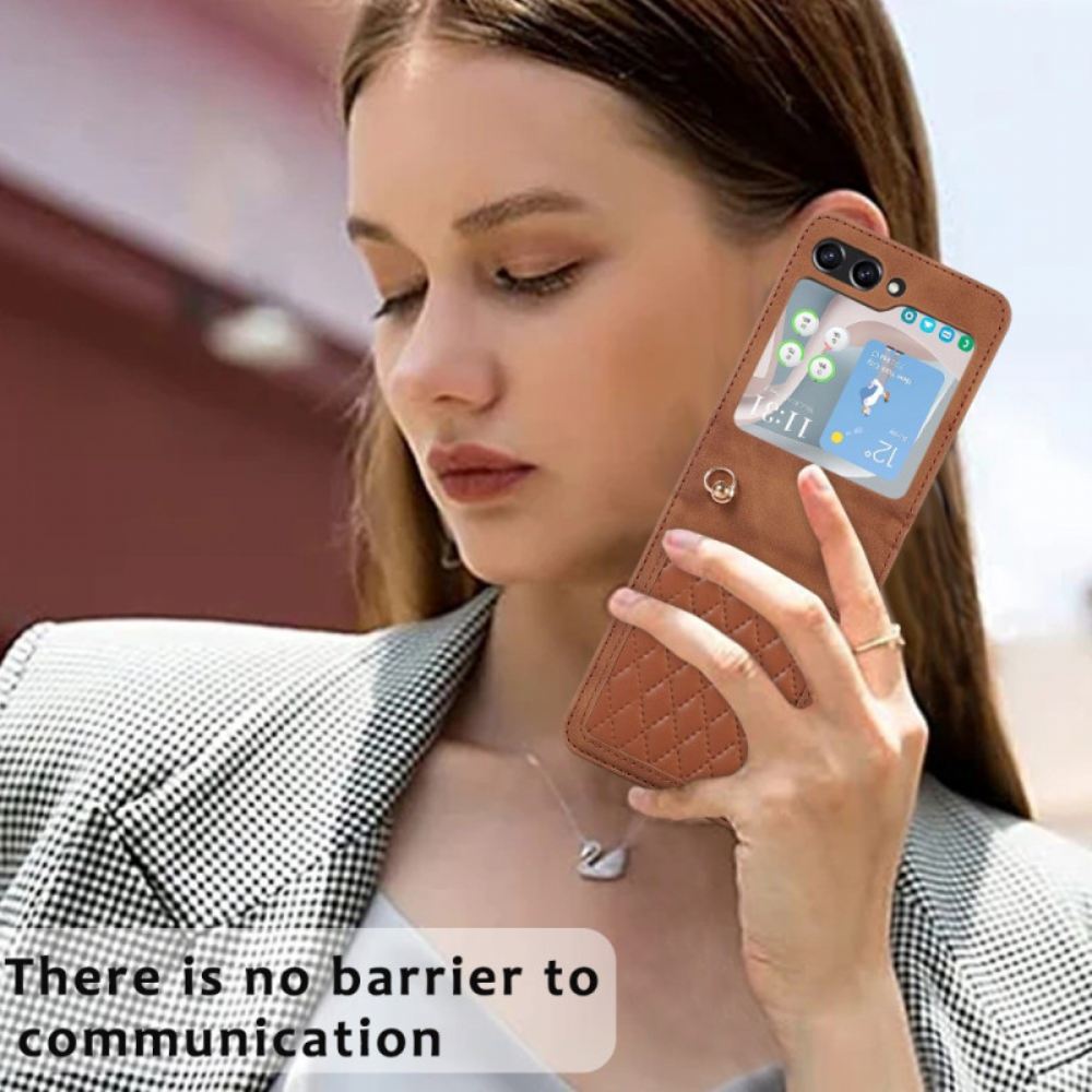 Kryt Samsung Galaxy Z Flip 5 Kryty Na Mobil Polstrovaný S Ramenním Popruhem