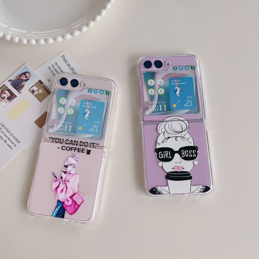 Kryt Samsung Galaxy Z Flip 5 Kryty Na Mobil Průhledná Káva