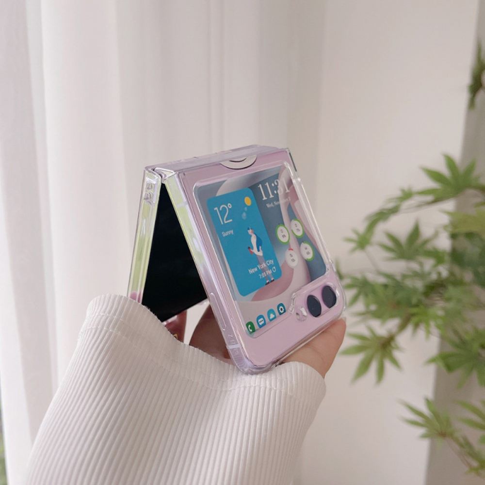 Kryt Samsung Galaxy Z Flip 5 Kryty Na Mobil Průhledná Káva