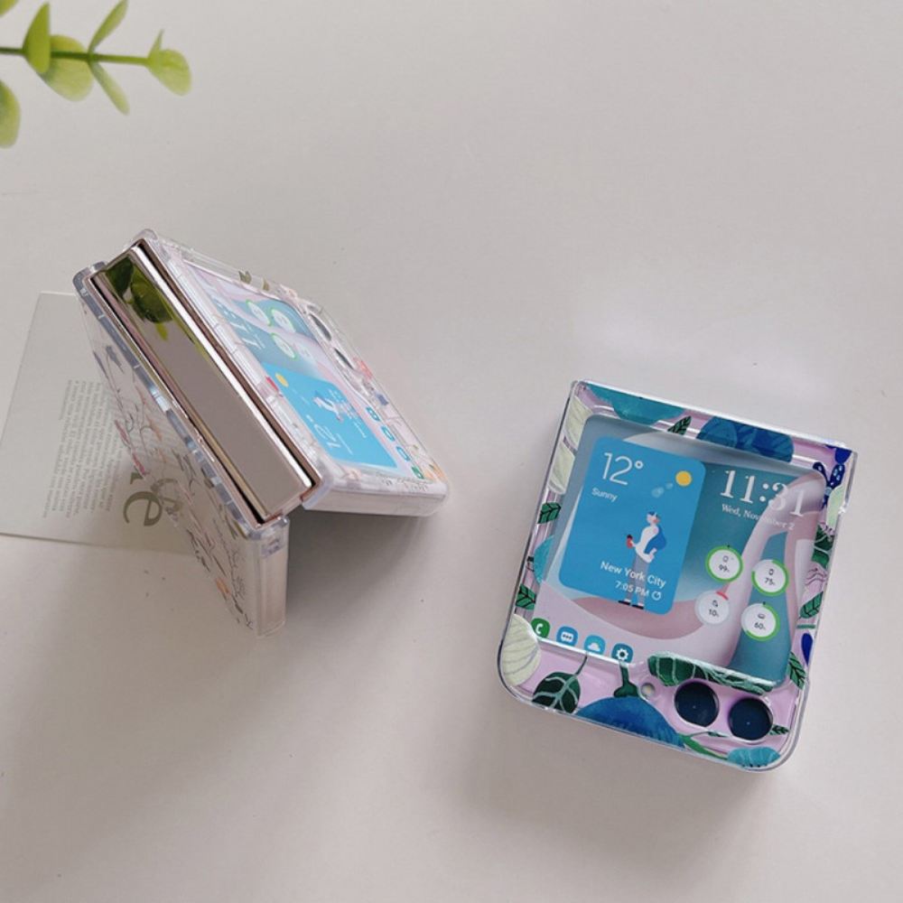 Kryt Samsung Galaxy Z Flip 5 Kryty Na Mobil Průhledné Krásné Květiny