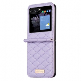 Kryt Samsung Galaxy Z Flip 5 Prošívaná Barva Binfen