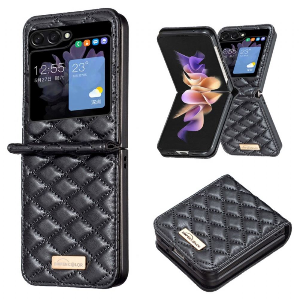 Kryt Samsung Galaxy Z Flip 5 Prošívaná Barva Binfen