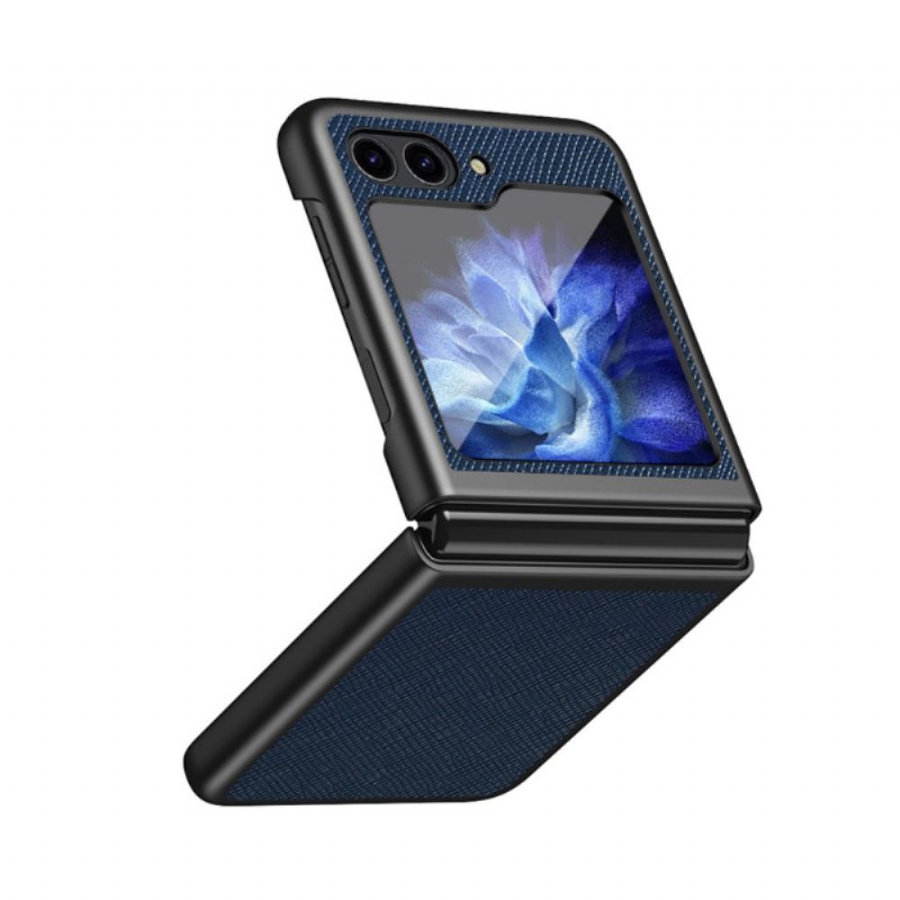 Kryt Samsung Galaxy Z Flip 5 Tkaná Umělá Kůže