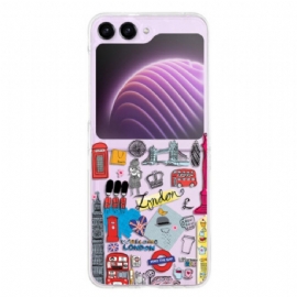 Kryt Samsung Galaxy Z Flip 5 Transparentní Londýn