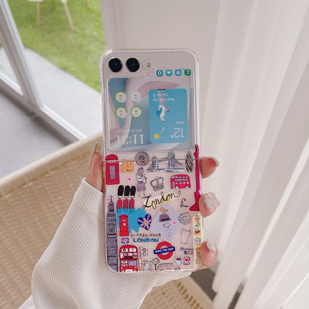 Kryt Samsung Galaxy Z Flip 5 Transparentní Londýn