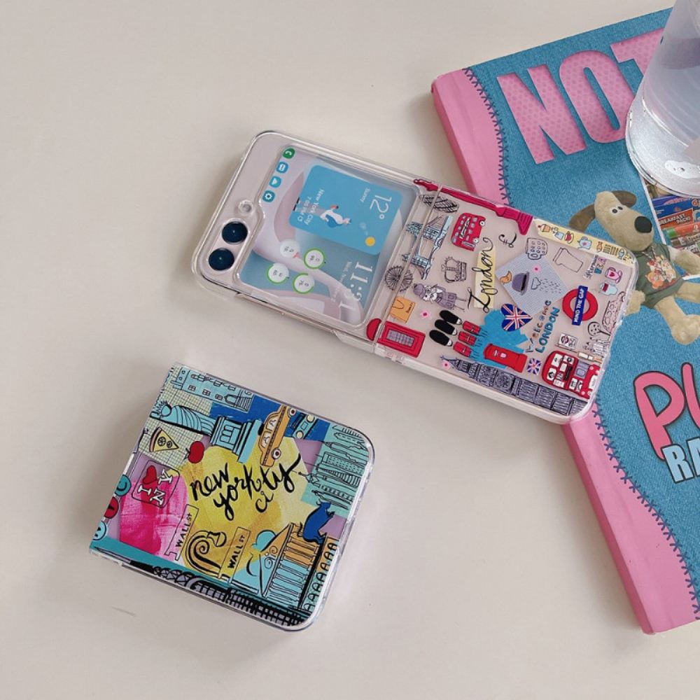 Kryt Samsung Galaxy Z Flip 5 Transparentní Londýn