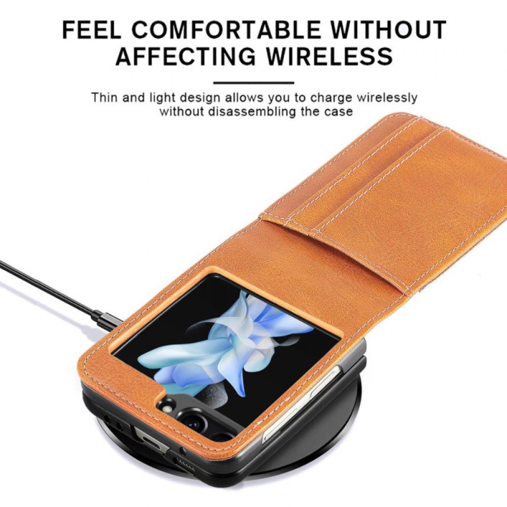 Kryt Samsung Galaxy Z Flip 5 Vintage Držitel Karty
