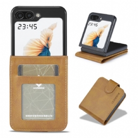 Pouzdra Samsung Galaxy Z Flip 5 Kryty Na Mobil Imitace Kůže Lc.imeeke