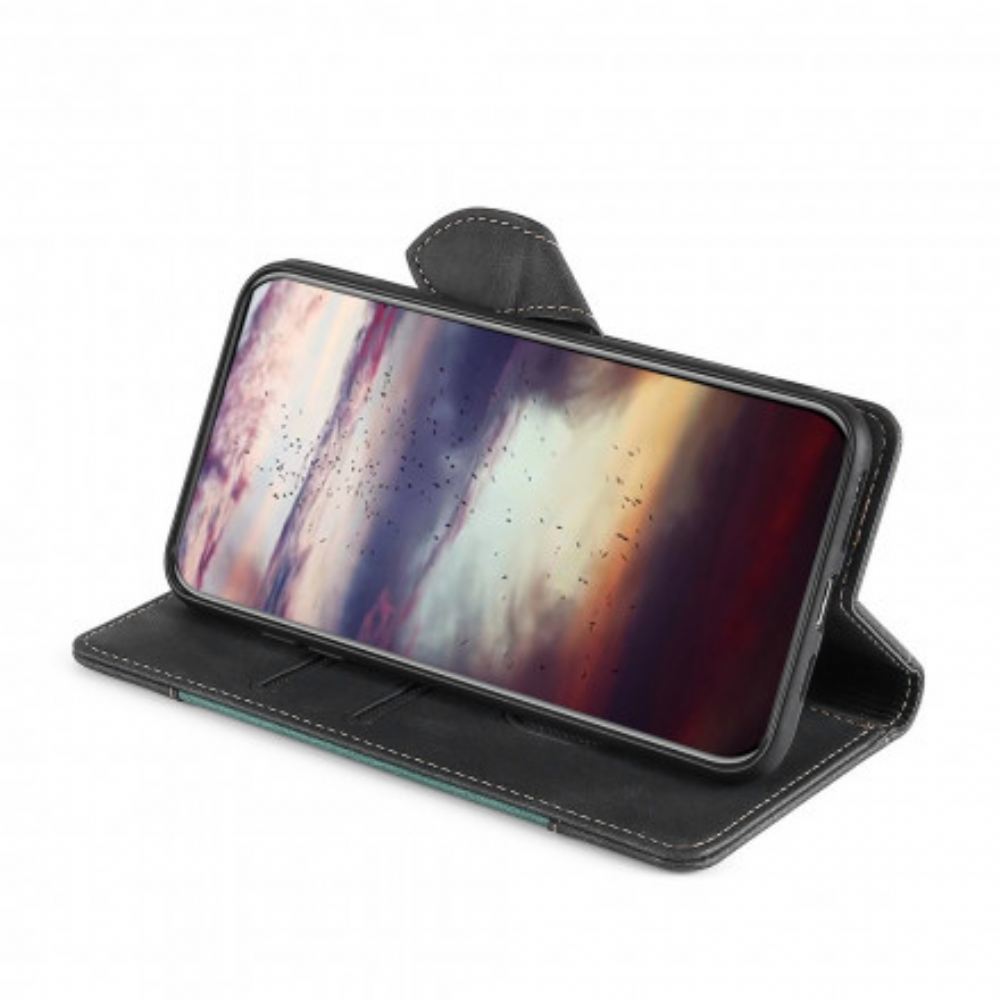 Flipové Pouzdro Na Google Pixel 6 Pro Stylová Dvoubarevná Umělá Kůže