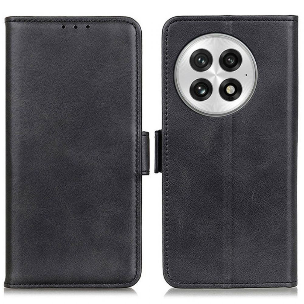 Kožený Kryt Na Oneplus 13 Dvojitá Spona