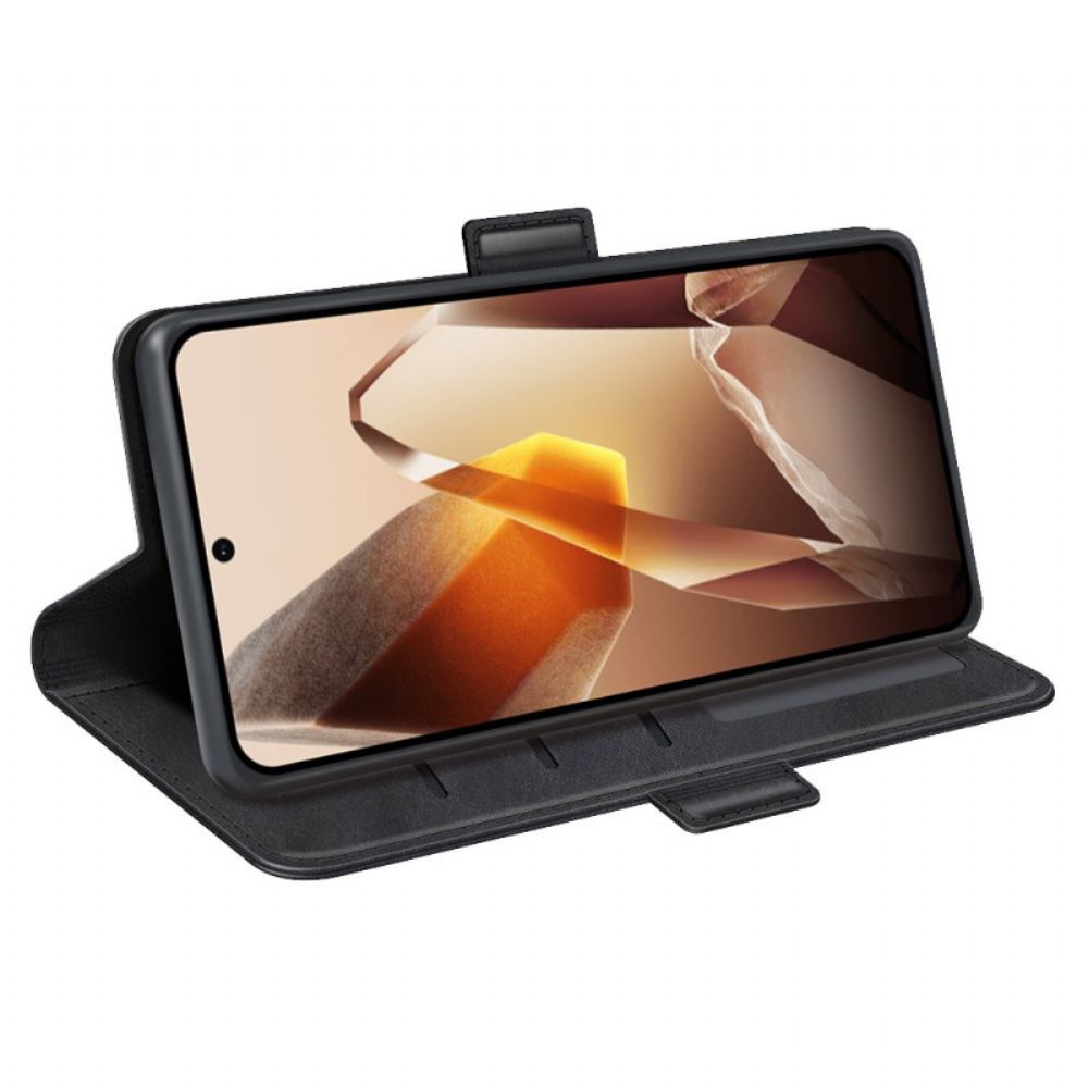 Kožený Kryt Na Oneplus 13 Dvojitá Spona