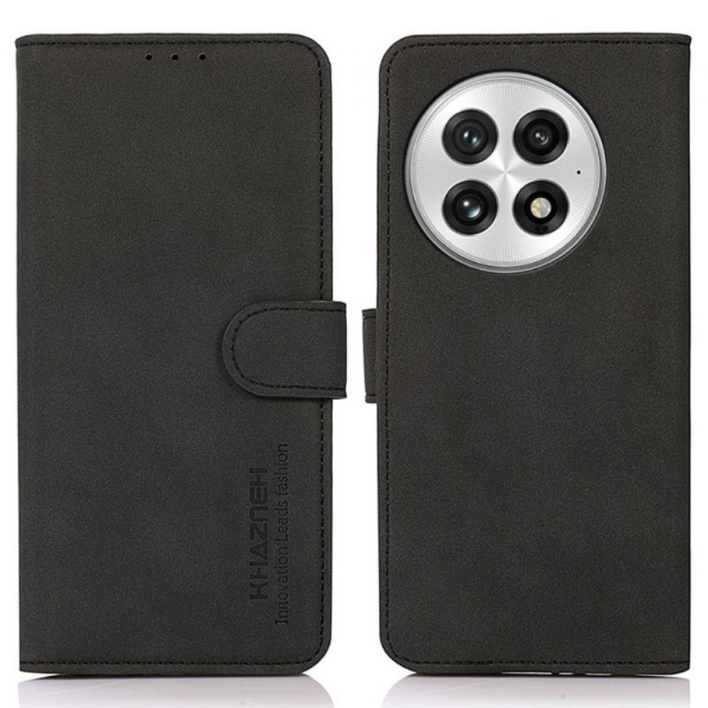 Kožený Kryt Na Oneplus 13 Umělá Kůže Khazneh