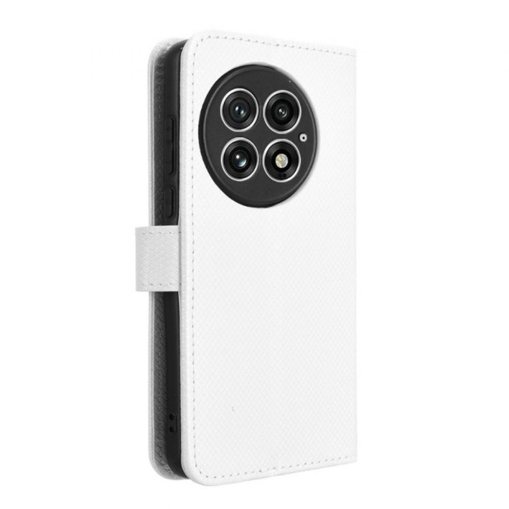 Kožený Kryt Oneplus 13 Diamantová Textura