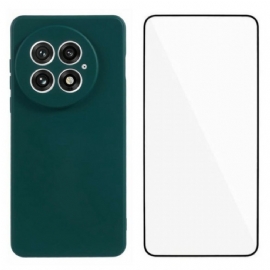 Kryt Oneplus 13 2 V 1 Flexibilní Silikon S Ochranou Obrazovky Z Tvrzeného Skla