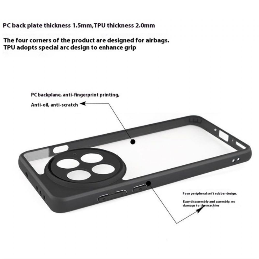 Kryt Oneplus 13 Hybridní Černý Okraj