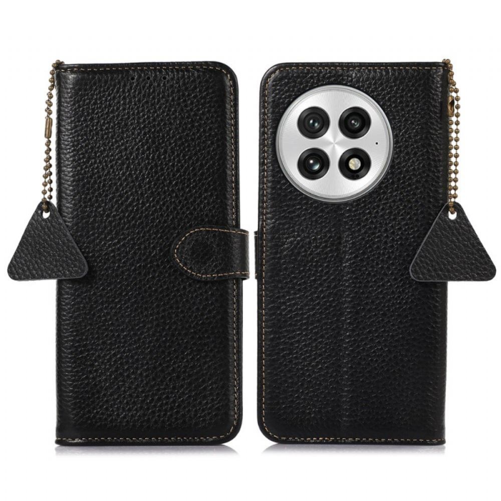 Peněženková Pouzdra Oneplus 13 Kryty Na Mobil Pravá Kůže S Rfid Blokováním