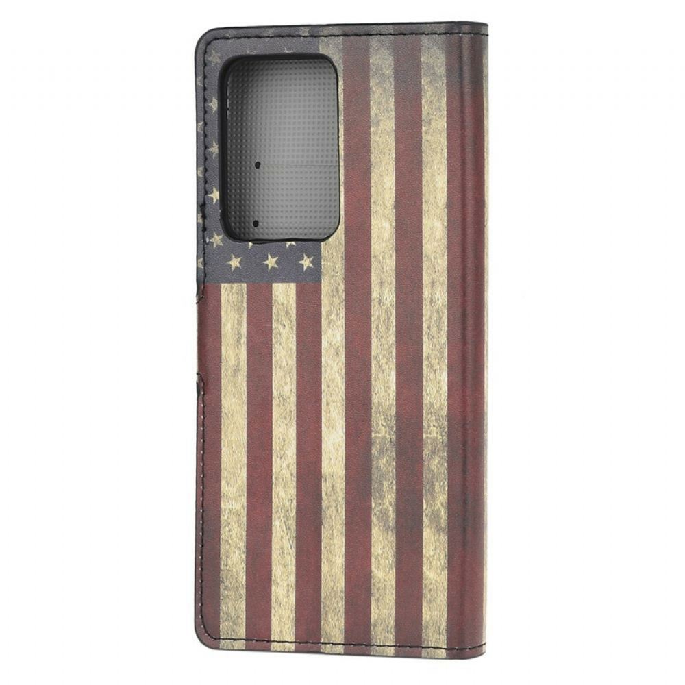 Flipové Pouzdro Na Samsung Galaxy Note 20 Ultra Vlajka Usa