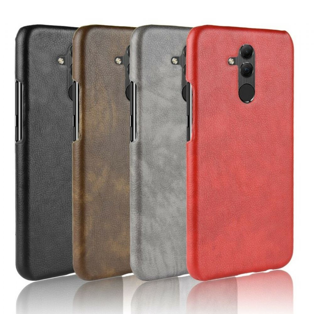 Kryt Na Huawei Mate 20 Lite Kožený Efekt Litchi