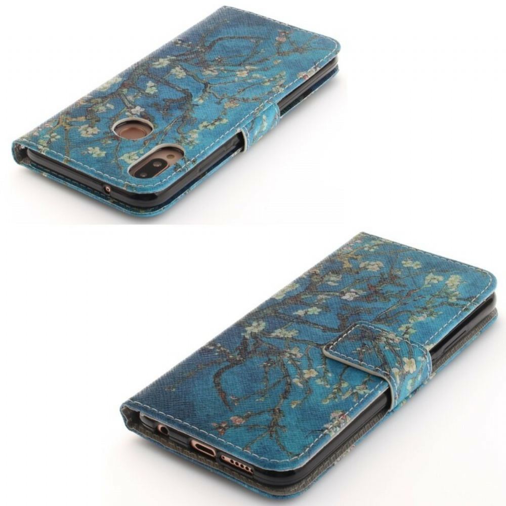 Flipové Pouzdro Na Huawei P20 Lite Květinový Strom Premium