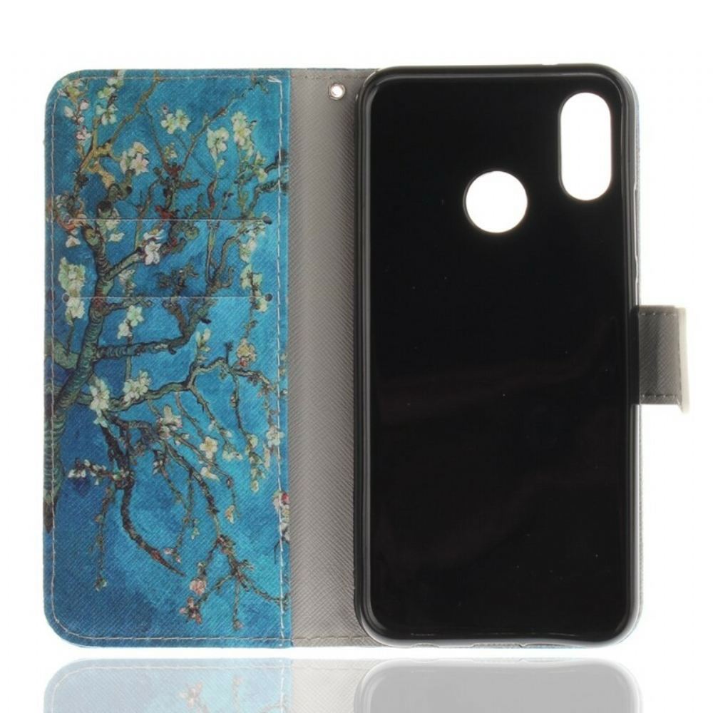 Flipové Pouzdro Na Huawei P20 Lite Květinový Strom Premium