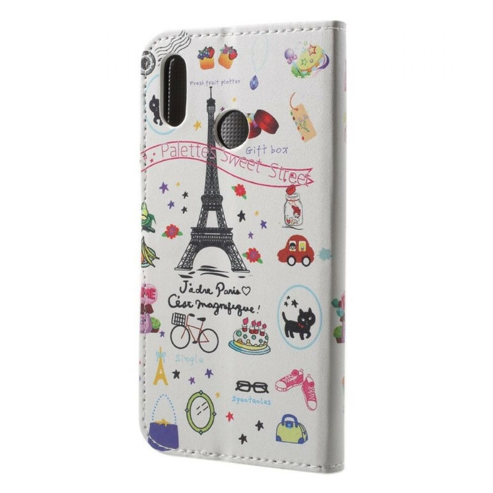 Flipové Pouzdro Na Huawei P20 Lite Miluji Paříž