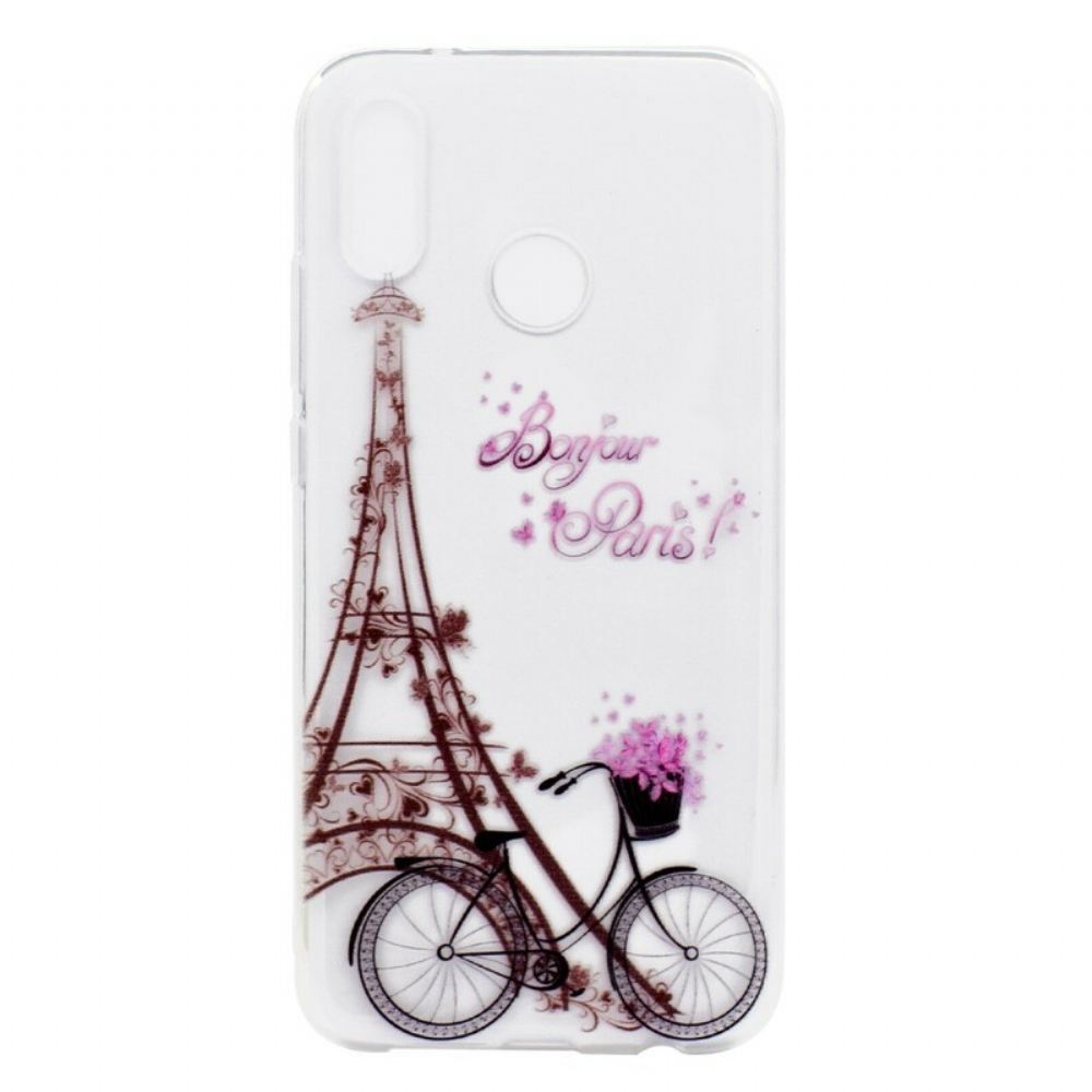 Kryty Na Mobil Na Huawei P20 Lite Transparentní Bonjour Paris