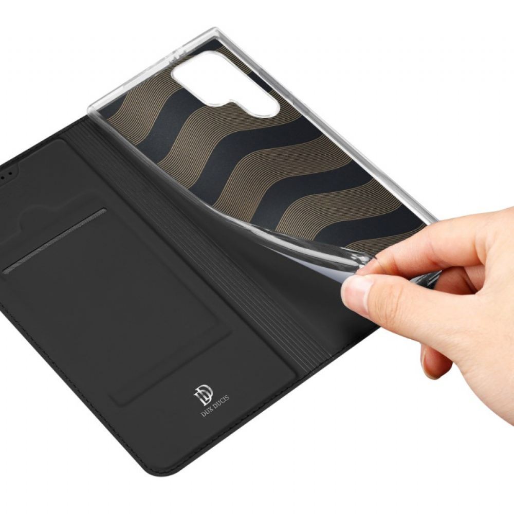 Kožené Pouzdro Samsung Galaxy S24 Ultra 5g Kryty Na Mobil Skin Pro Series Dux Ducis