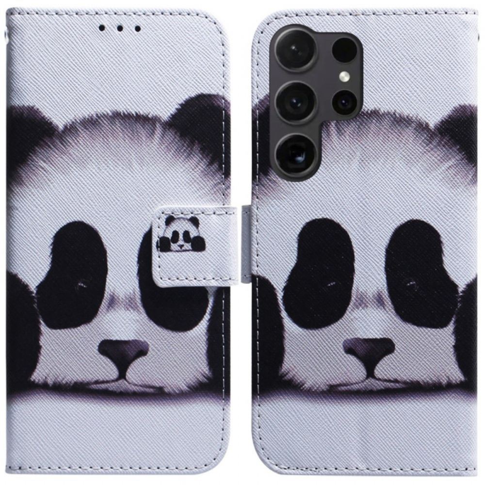 Kožený Kryt Na Samsung Galaxy S24 Ultra 5g Panda
