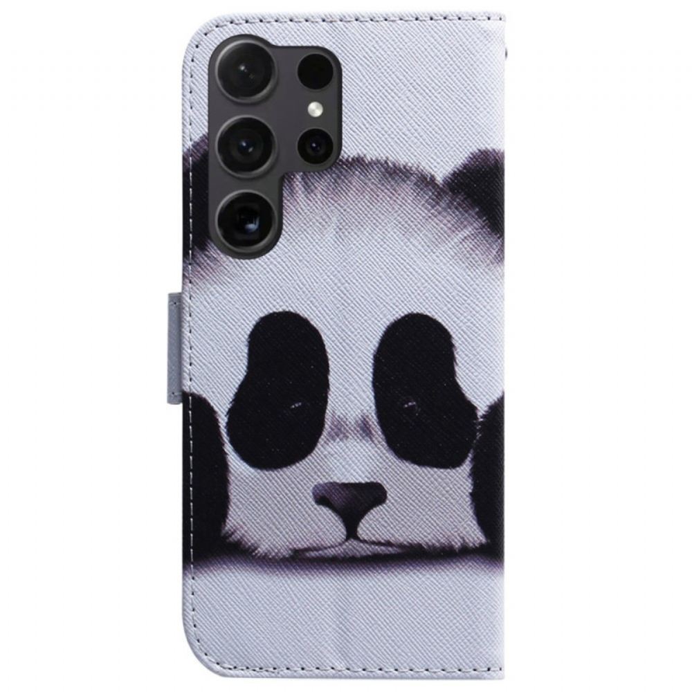 Kožený Kryt Na Samsung Galaxy S24 Ultra 5g Panda