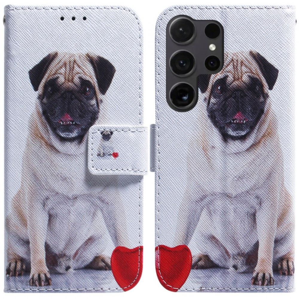 Kožený Kryt Samsung Galaxy S24 Ultra 5g Mops Pes