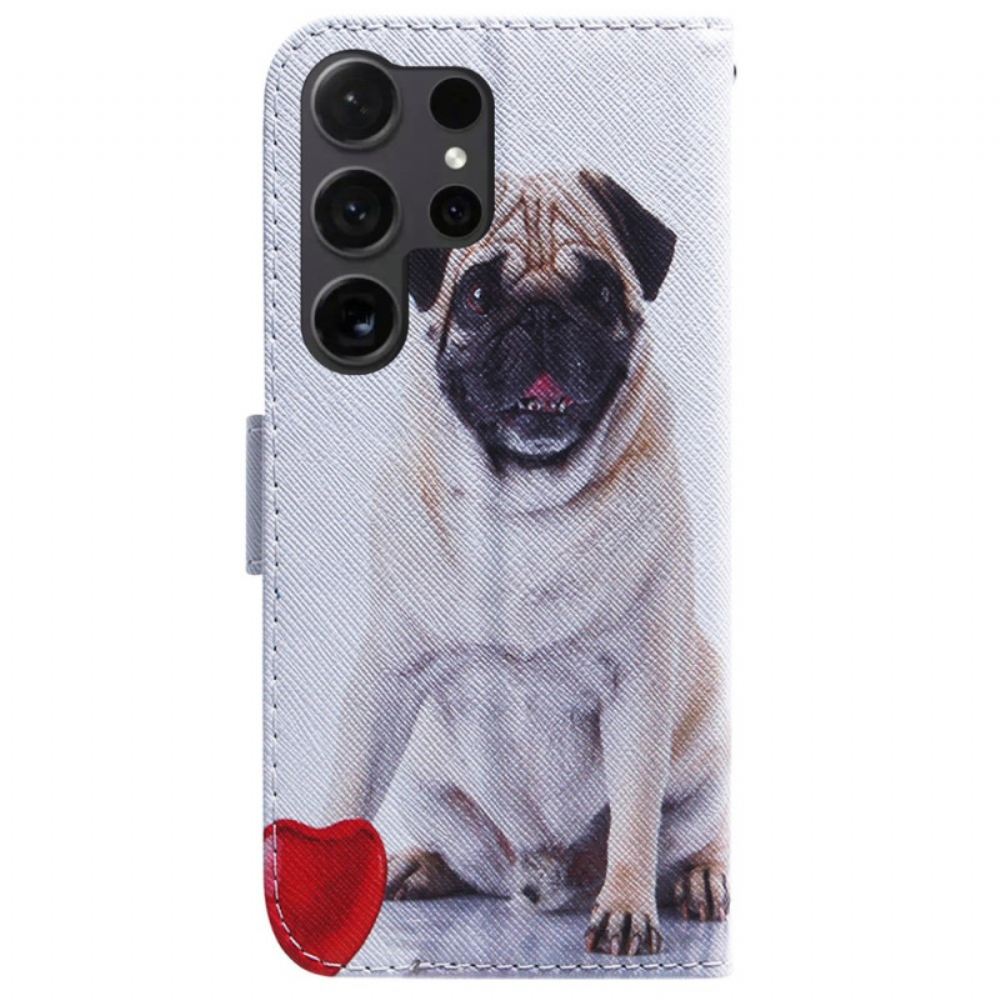 Kožený Kryt Samsung Galaxy S24 Ultra 5g Mops Pes