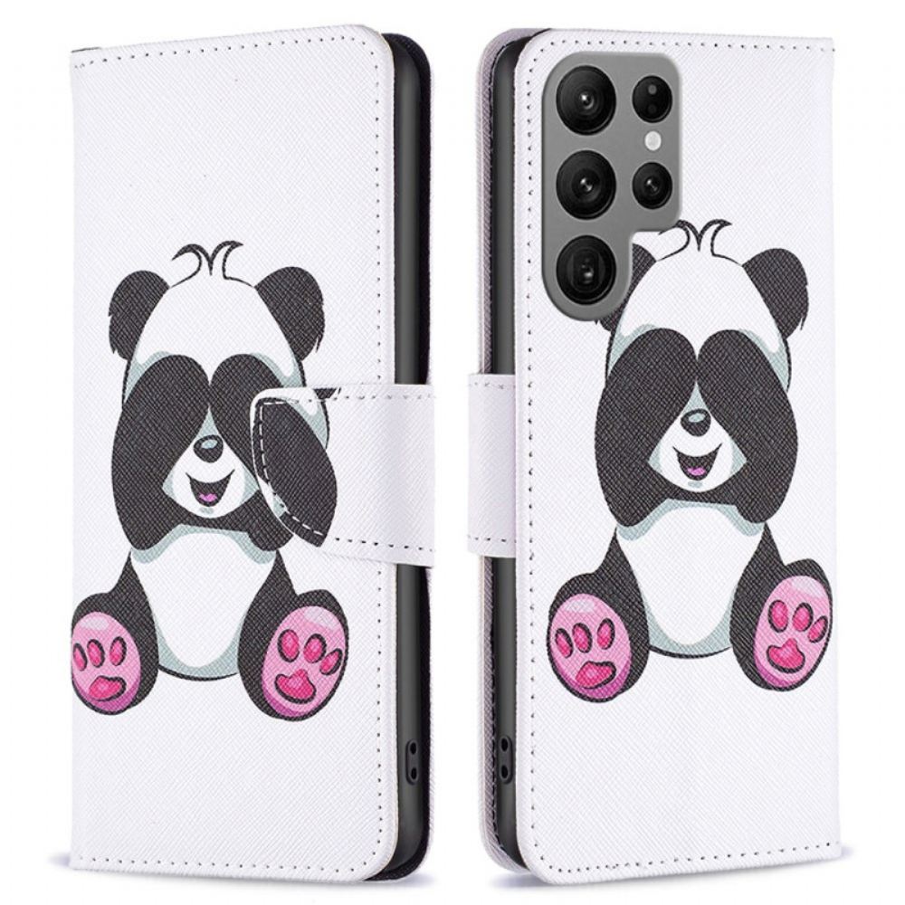 Kožený Kryt Samsung Galaxy S24 Ultra 5g Panda