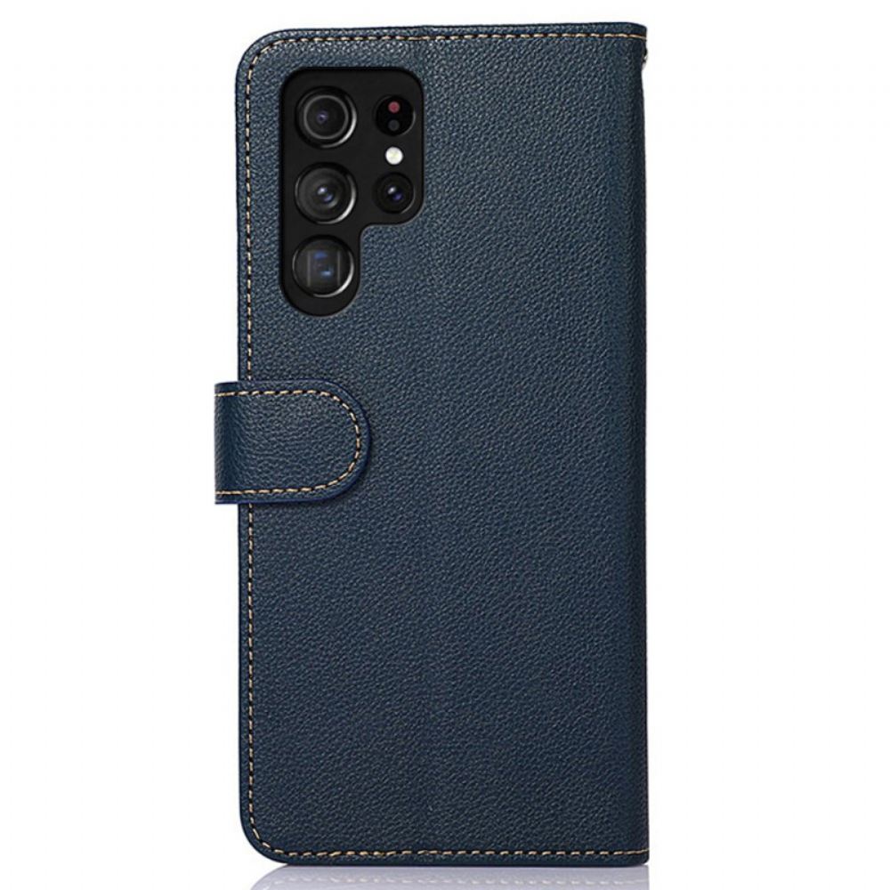Kožený Kryt Samsung Galaxy S24 Ultra 5g S Blokováním Rfid Khazneh