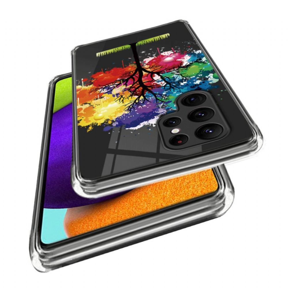 Kryt Samsung Galaxy S24 Ultra 5g Kryty Na Mobil Barevný Strom