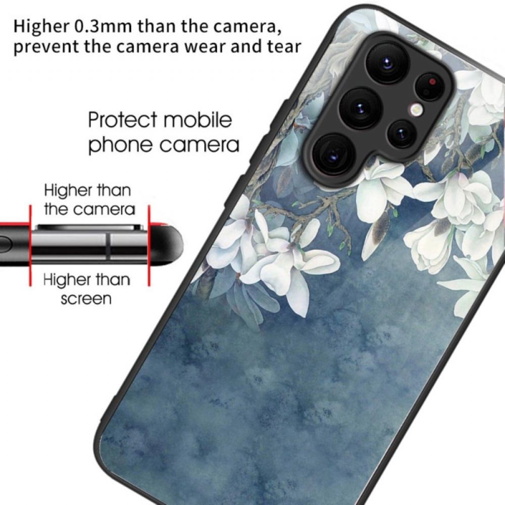 Kryt Samsung Galaxy S24 Ultra 5g Kryty Na Mobil Magnolie Z Tvrzeného Skla