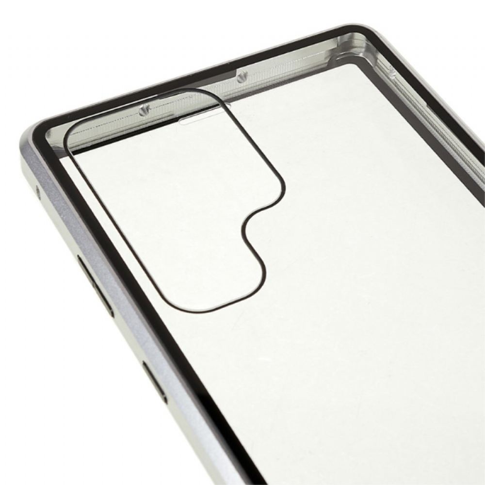 Kryt Samsung Galaxy S24 Ultra 5g Magnetické Tvrzené Sklo A Dvojitá Ochrana